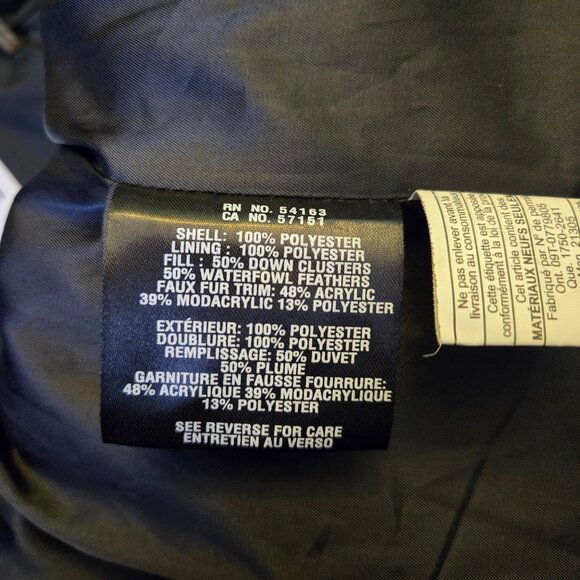 Cole Haan Signature Down & Feather Hooded Puffer Jacket Black M Winter Outerwear - Picture 11 of 11